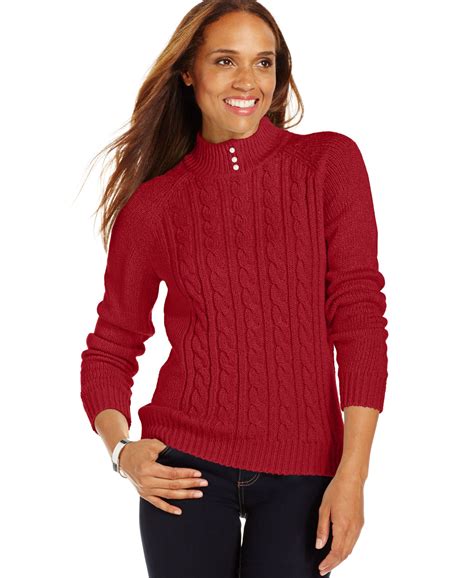 Easily matched these <b>oversized sweaters</b> with a favorite pair of jeans or with a gray or black pencil skirt. . Ladies sweaters at macys